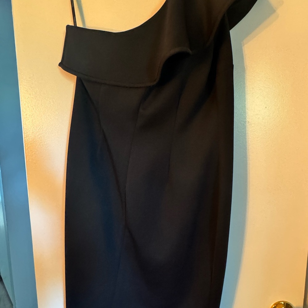 Calvin Klein Black Asymmetrical Dress
